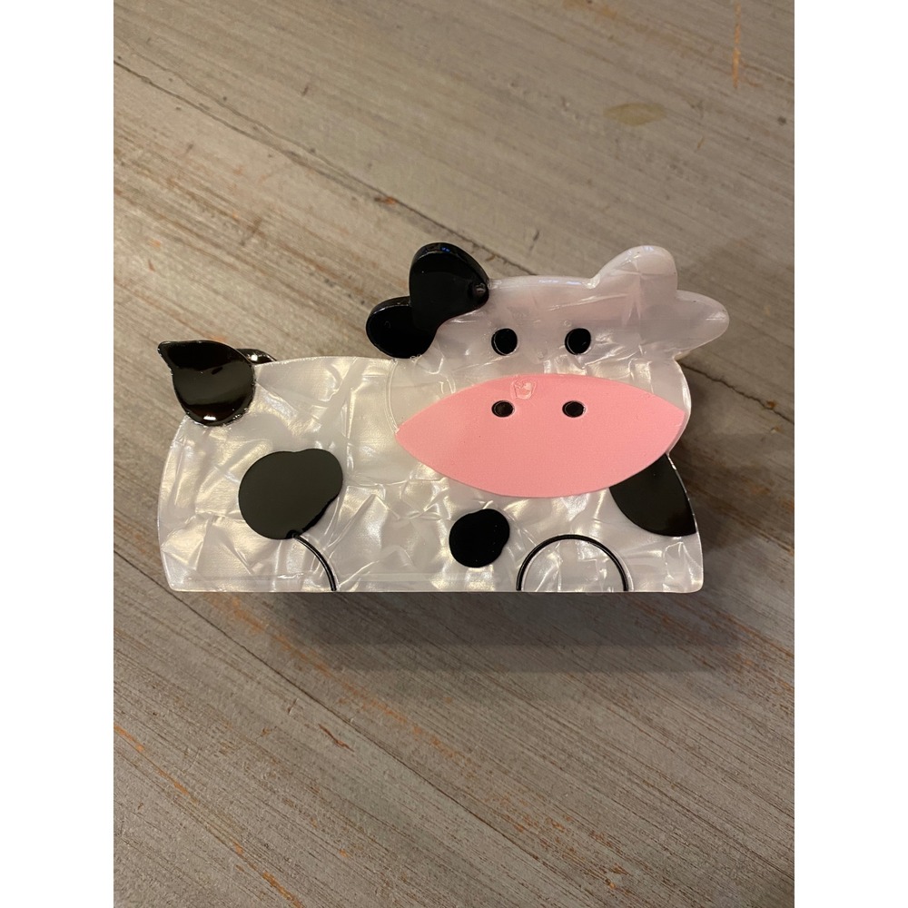 NEW Cute‎ Cow Claw Clip Hair Accessory Women's Fashion Hair Styling Tool